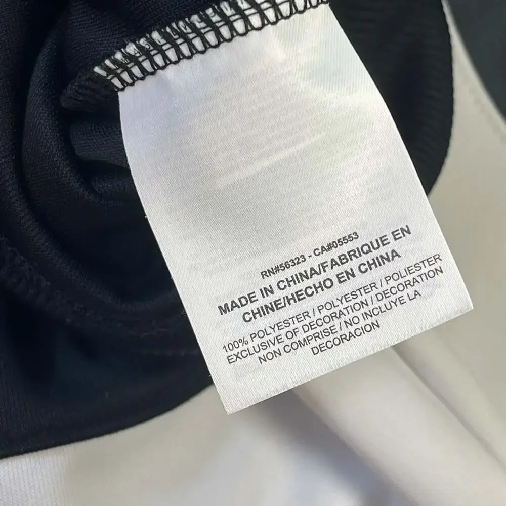 Nike Air Women's Full Zip Track Jacket in Black and White w Pink Logo XL